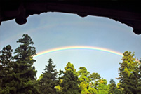 美しく架かった虹はまさしく文化の架け橋